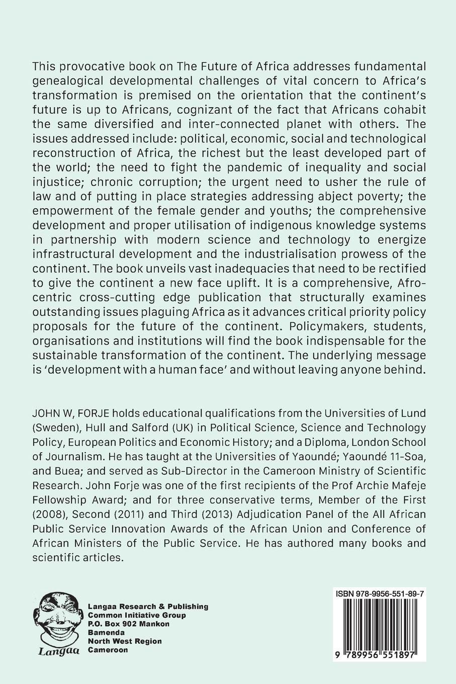 Rückseitencover The Future of Africa