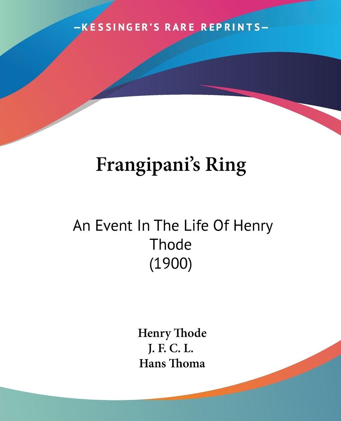 Vorderes Coverbild Frangipani's Ring