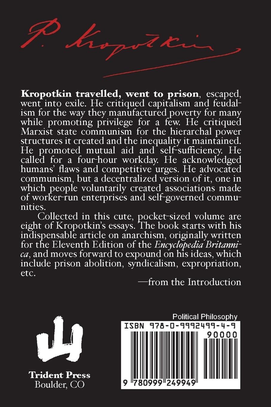 Rückseitencover The Pocket Peter Kropotkin