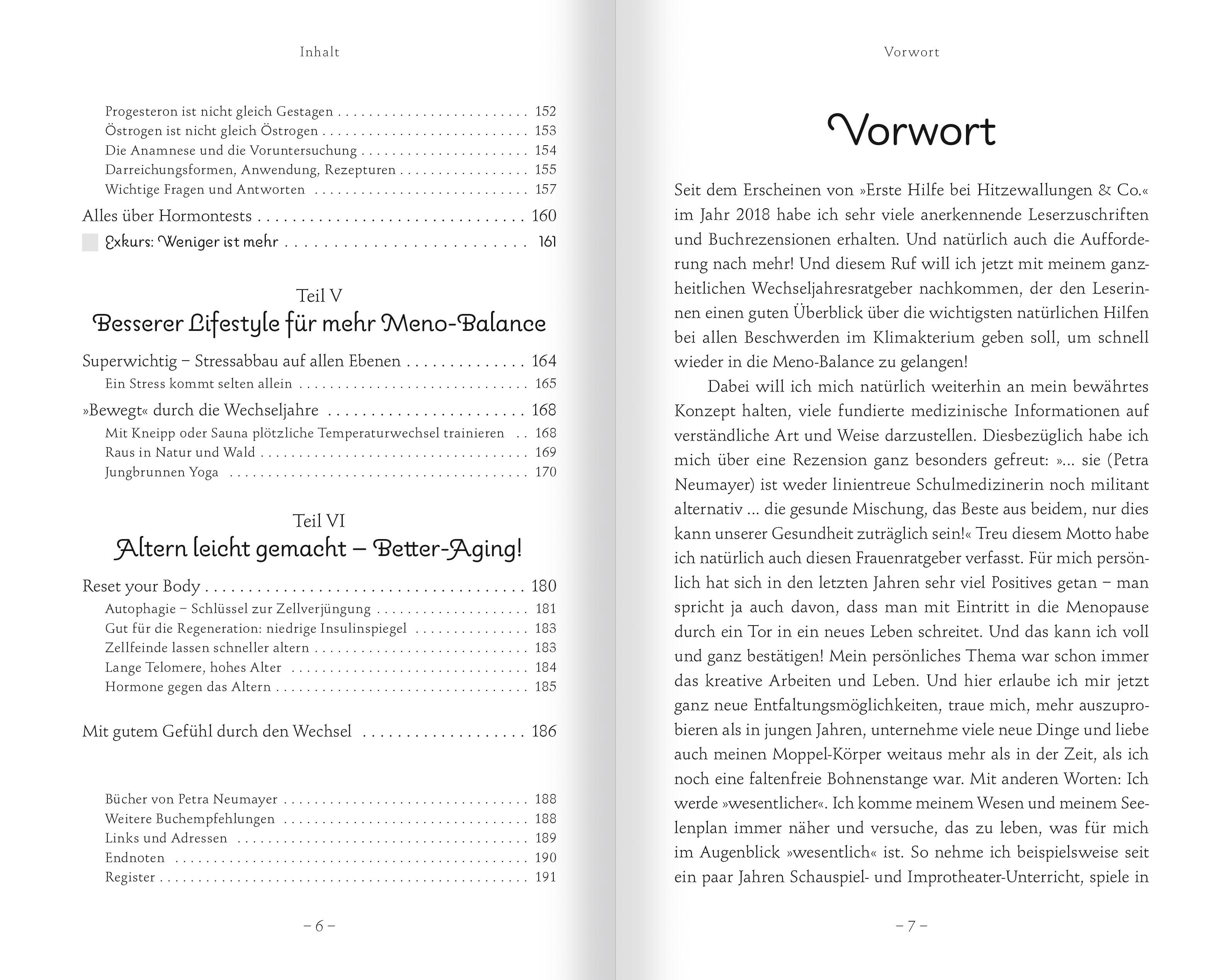 Beispielinhalt (Bild) Meno-Balance. Mit gutem Gefühl durch die Wechseljahre