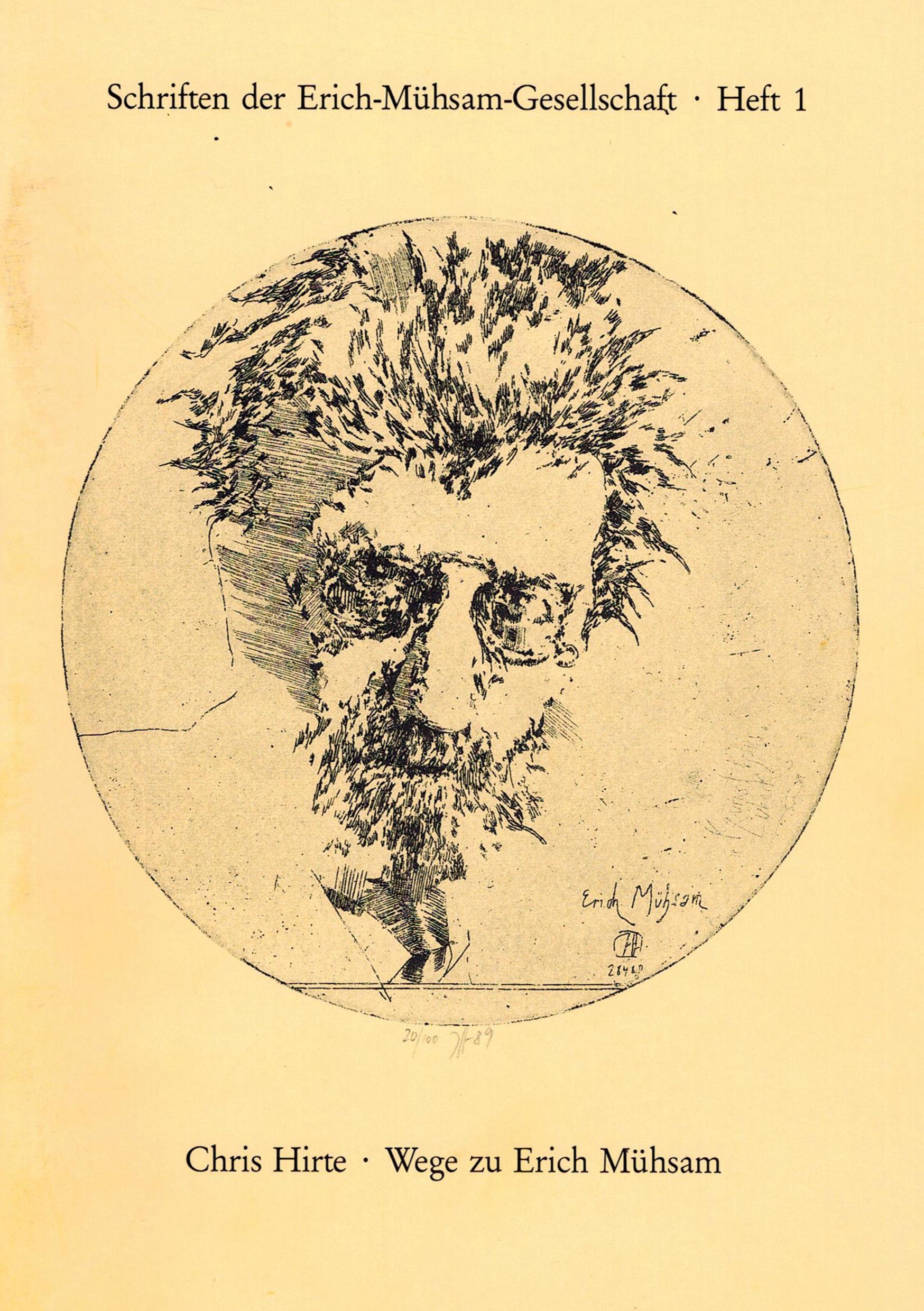 Vorderes Coverbild Wege zu Erich Mühsam