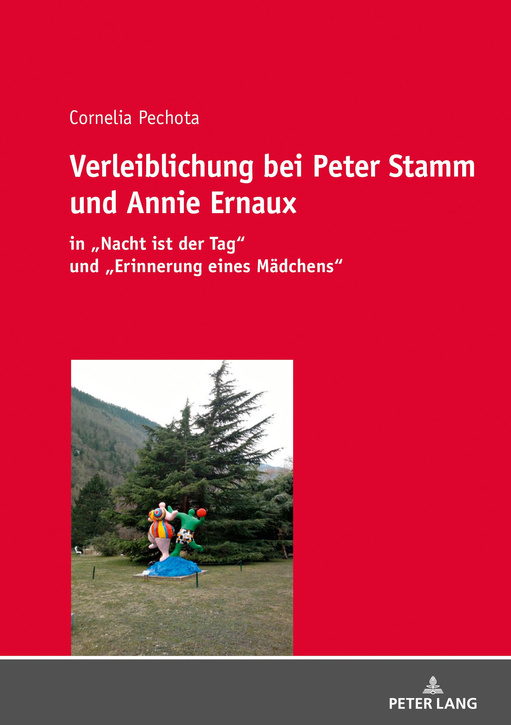 Vorderes Coverbild Verleiblichung bei Peter Stamm und Annie Ernaux