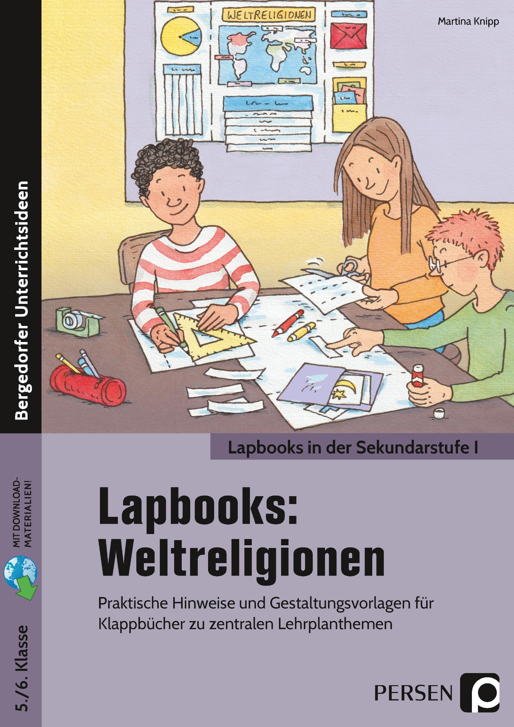 Vorderes Coverbild Lapbooks: Weltreligionen - 5./6. Klasse