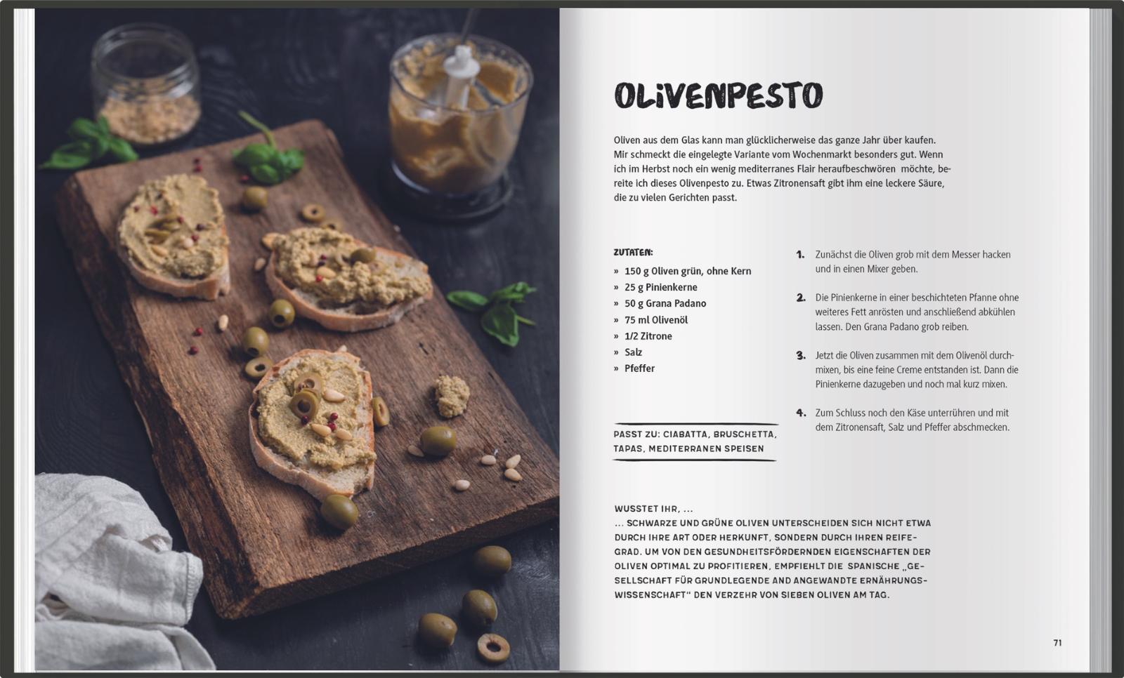 Beispielinhalt (Bild) Mit Pesto durch das Jahr