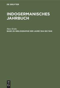 Vorderes Coverbild Bibliographie der Jahre 1944 bis 1946