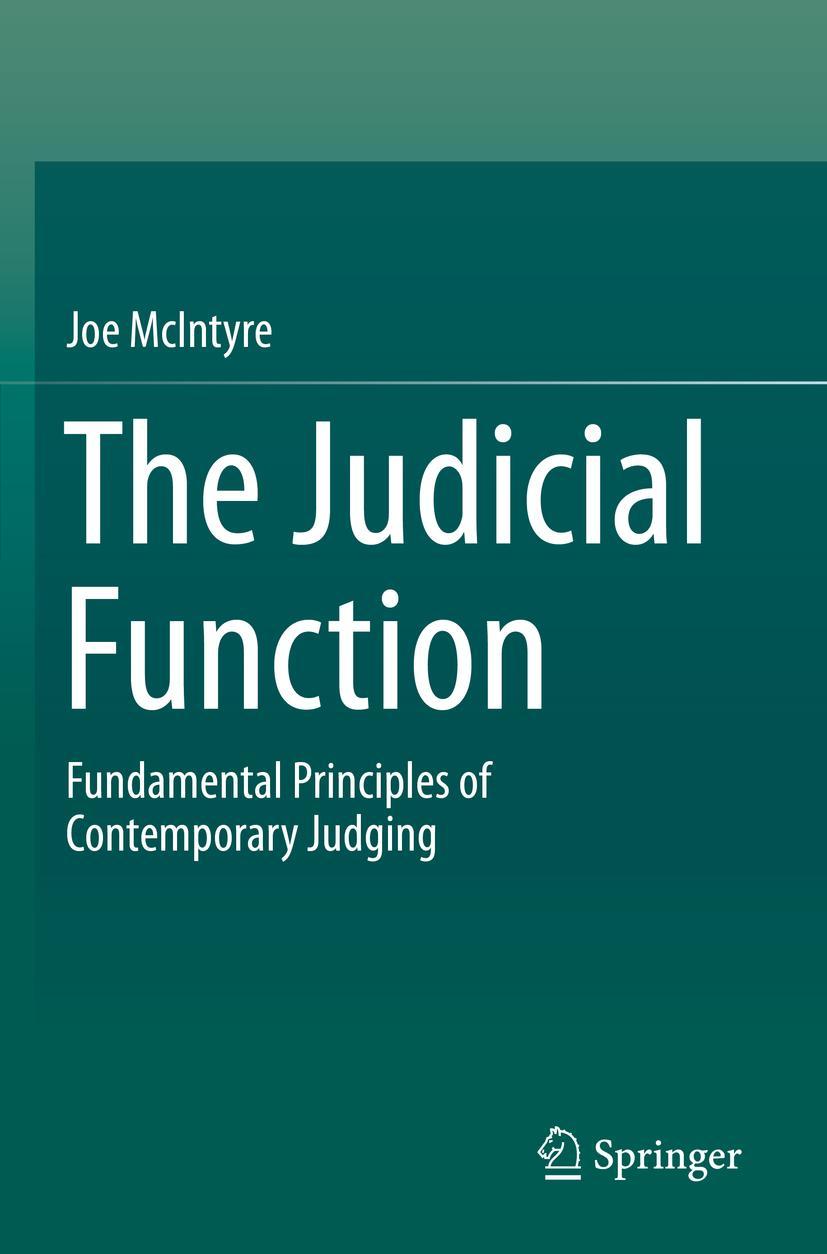 Vorderes Coverbild The Judicial Function