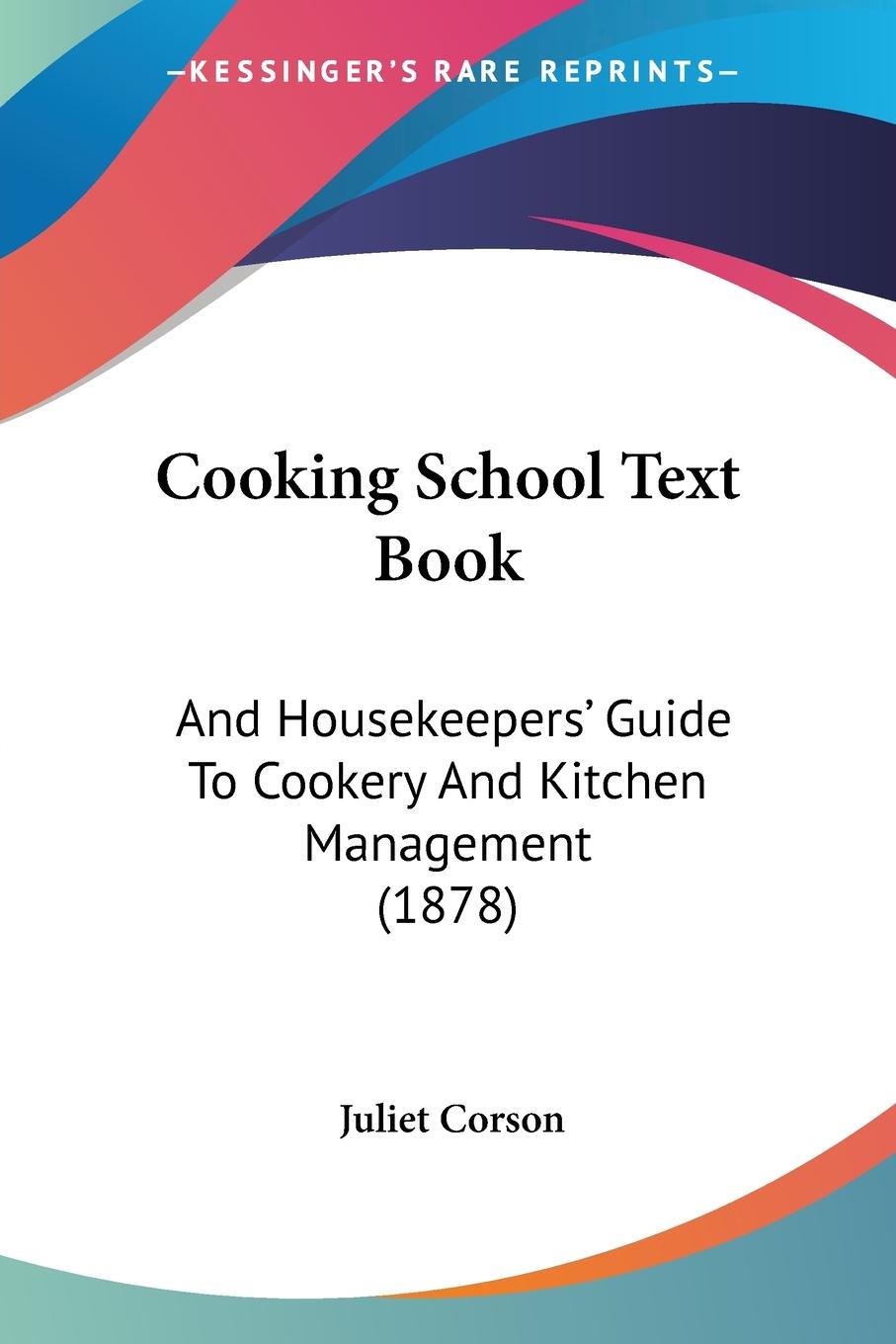 Vorderes Coverbild Cooking School Text Book