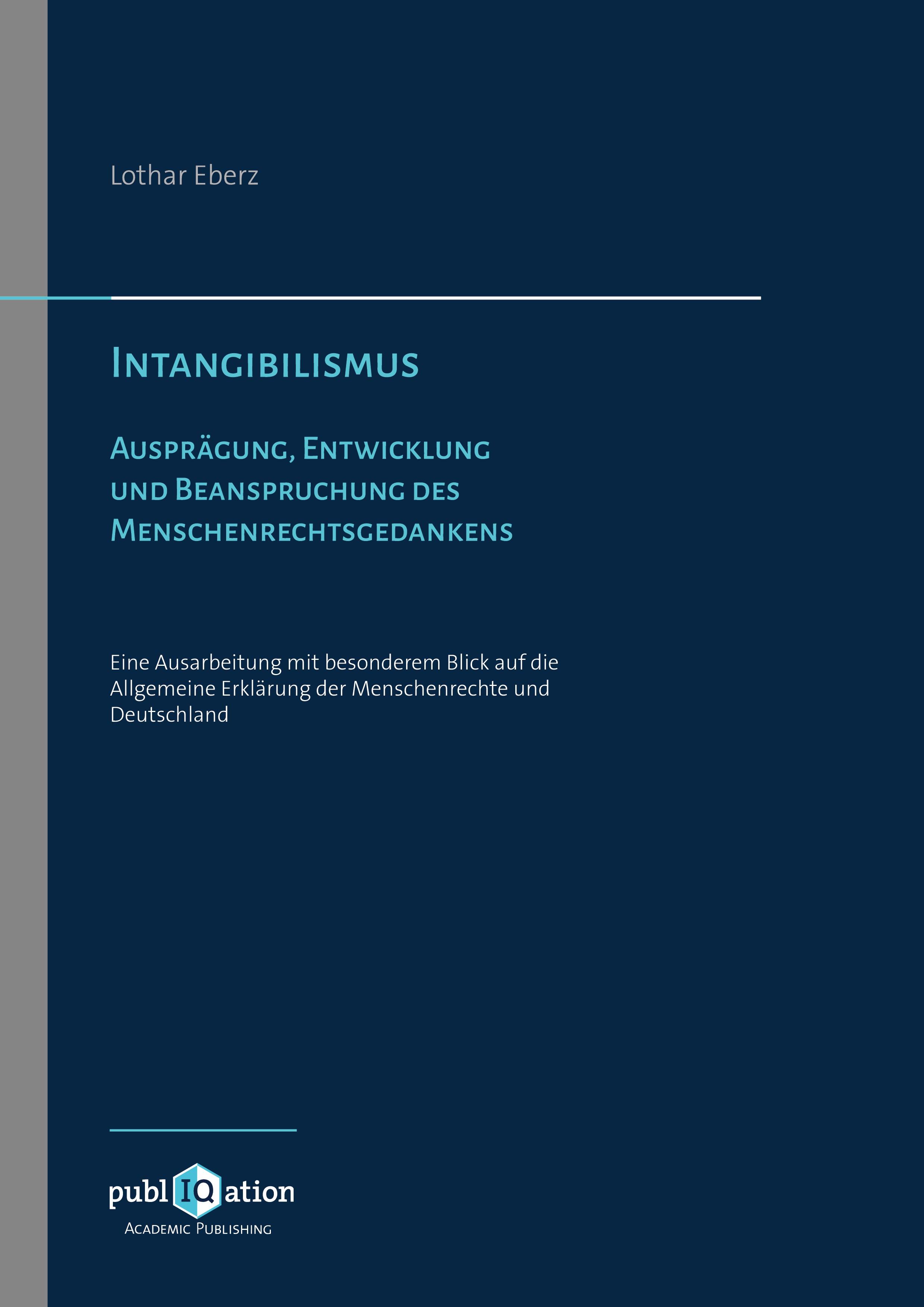 Vorderes Coverbild Intangibilismus