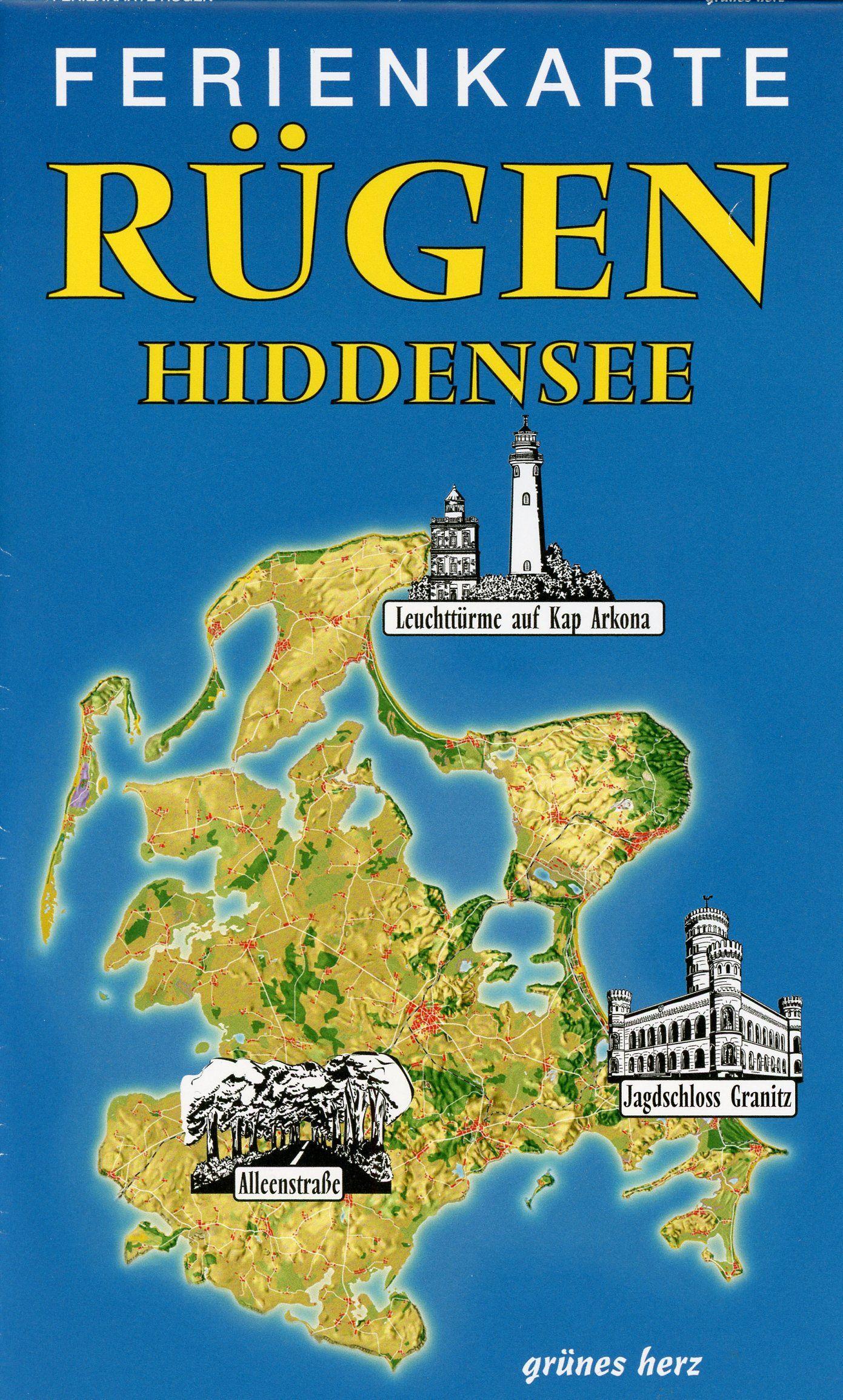 Vorderes Coverbild Ferienkarte Rügen 1: 100 000