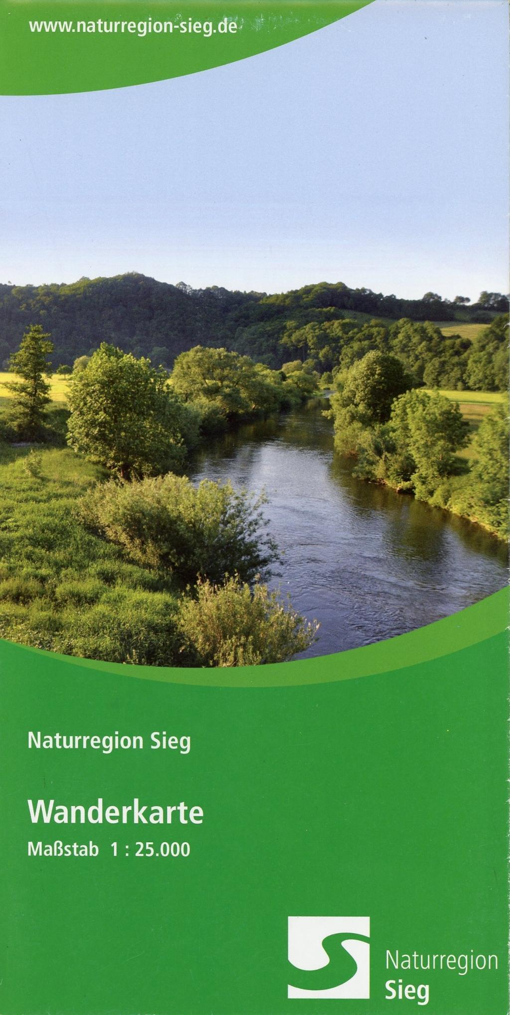 Vorderes Coverbild Naturregion Sieg Wanderkarte 1:25 000