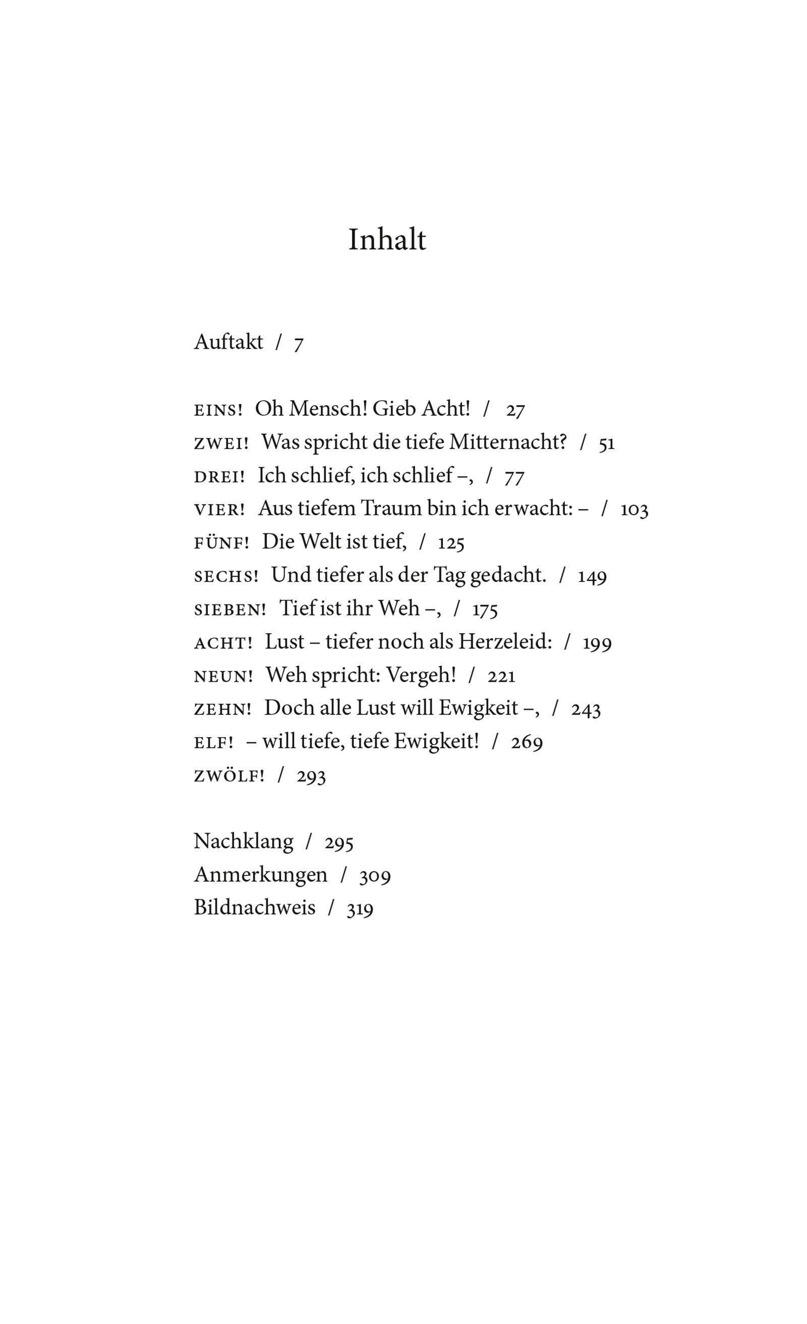 Beispielinhalt (Bild) Alle Lust will Ewigkeit