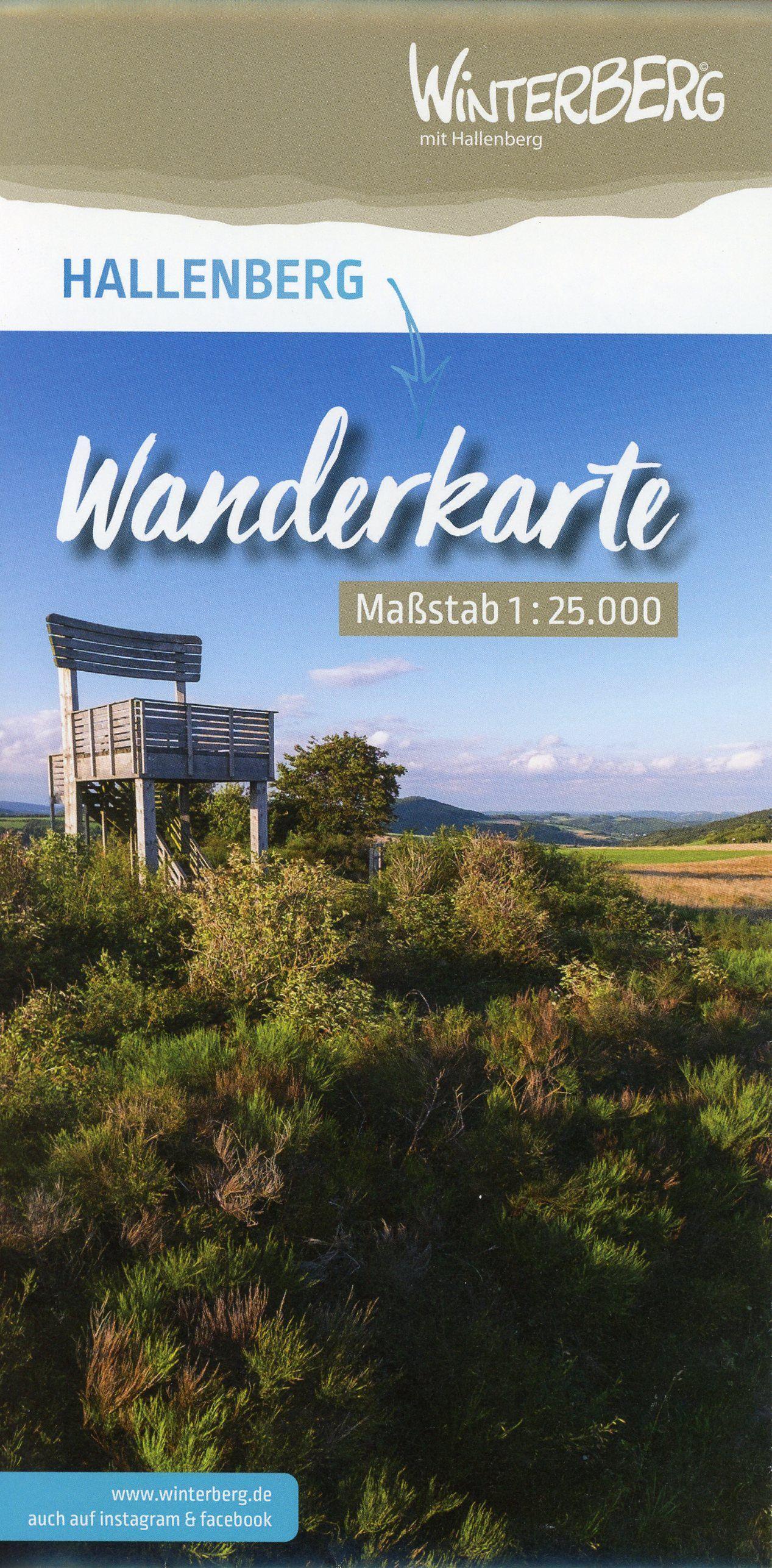 Vorderes Coverbild Wanderkarte Hallenberg 1:25 000