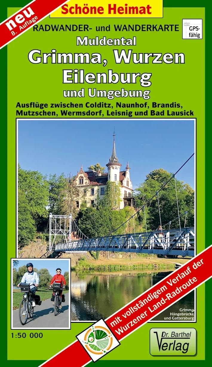 Vorderes Coverbild Radwander- und Wanderkarte Muldental, Grimma, Wurzen, Eilenburg und Umgebung 1 : 50 000