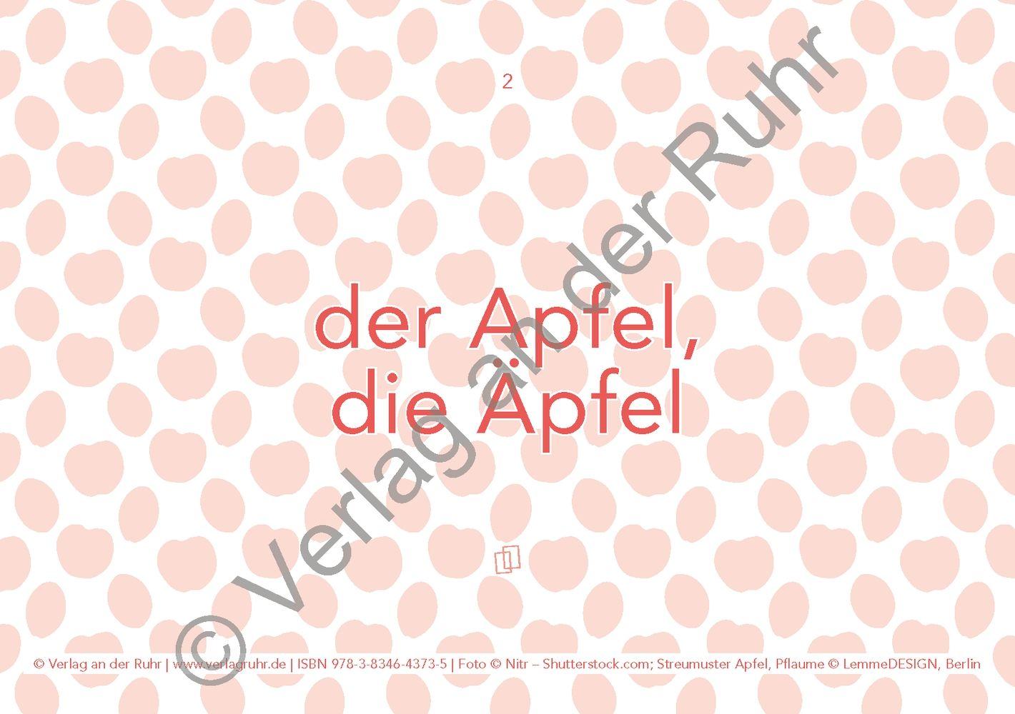 Beispielinhalt (Bild) Fotokarten zur Sprachförderung: Grundwortschatz: Obst und Gemüse