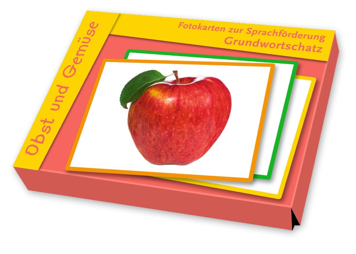 Vorderes Coverbild Fotokarten zur Sprachförderung: Grundwortschatz: Obst und Gemüse
