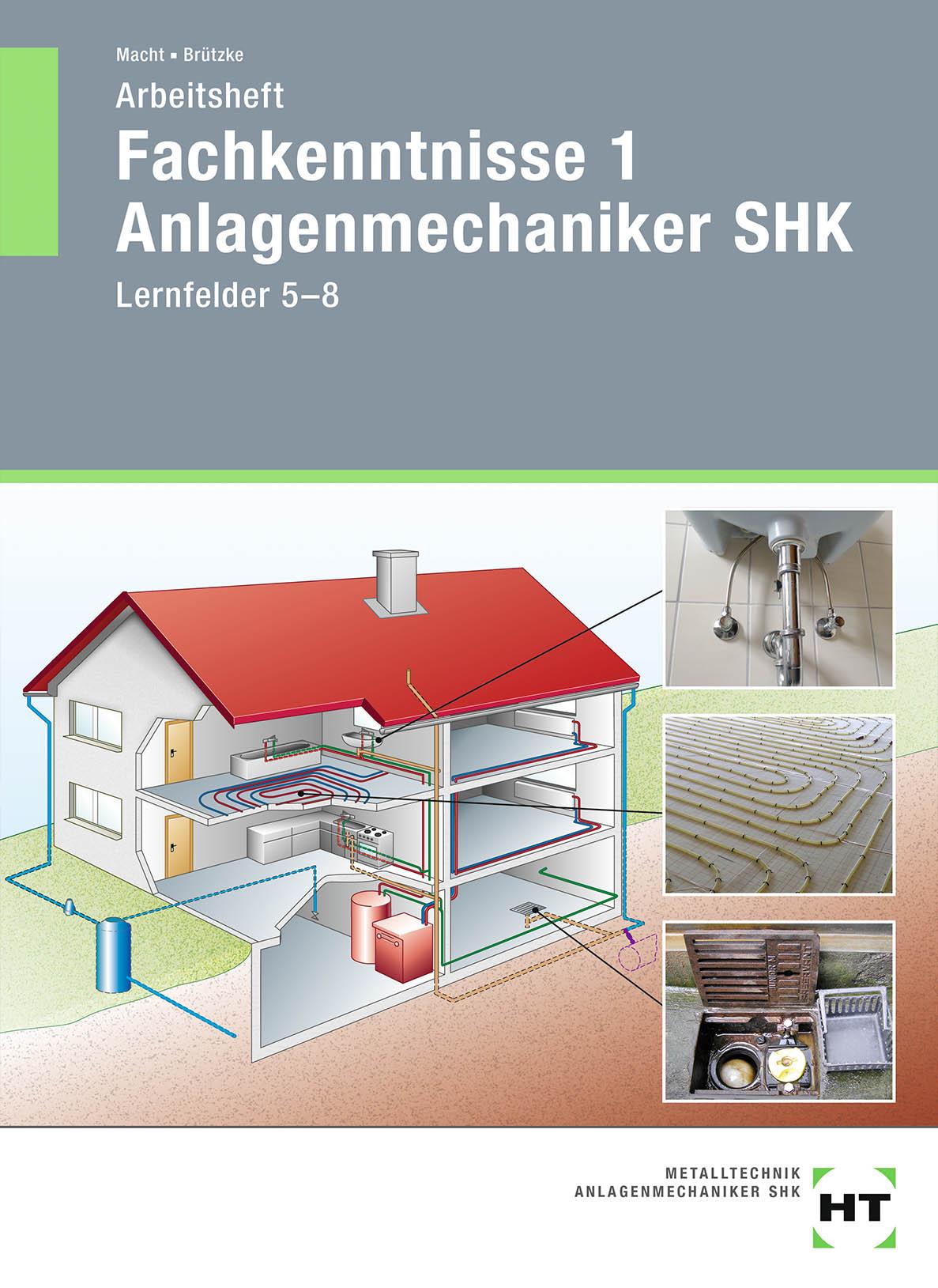 Vorderes Coverbild Arbeitsheft Fachkenntnisse 1 Anlagenmechaniker SHK