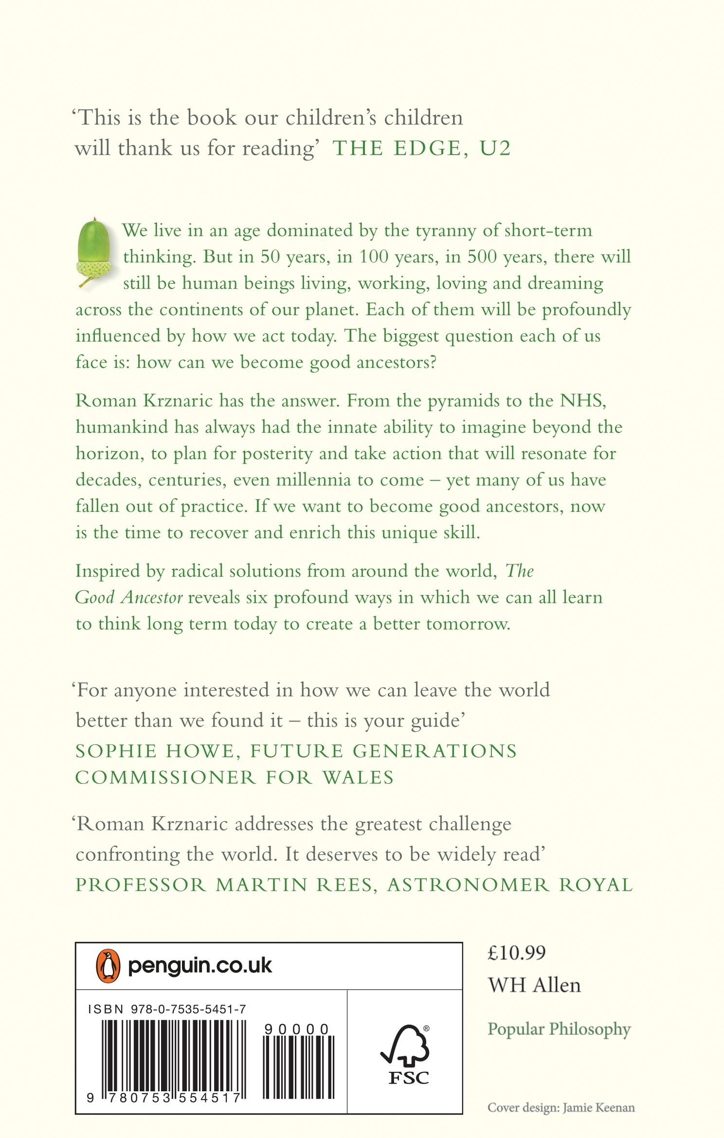 Rückseitencover The Good Ancestor