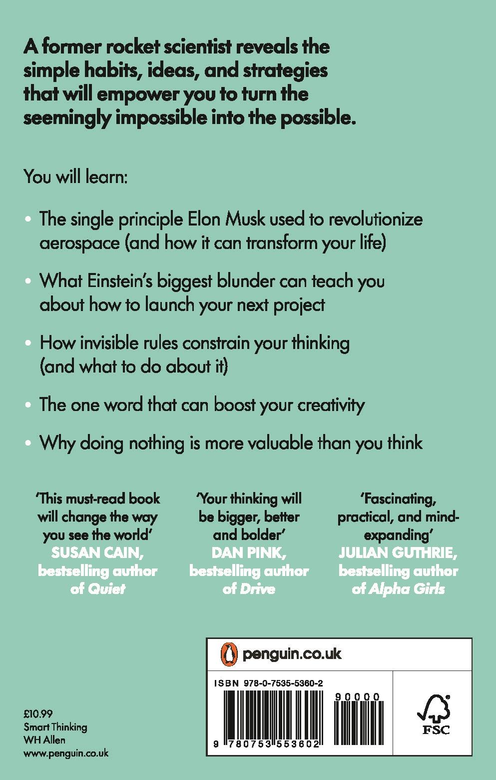 Rückseitencover Think Like a Rocket Scientist