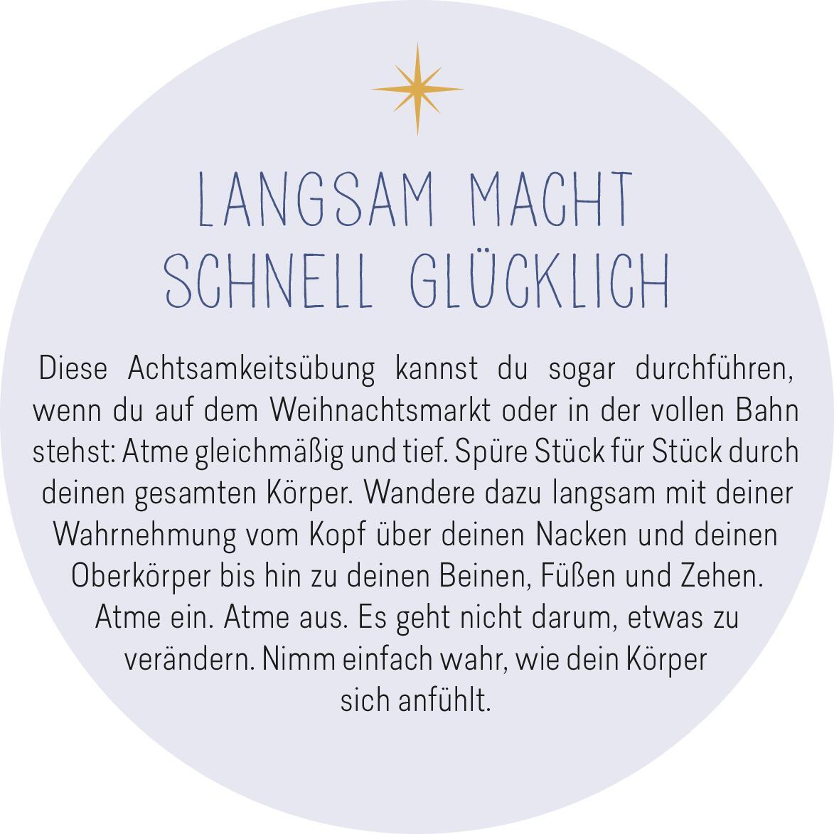 Beispielinhalt (Bild) Adventskalender in der Dose. 24 Entspannungsmomente für den Advent