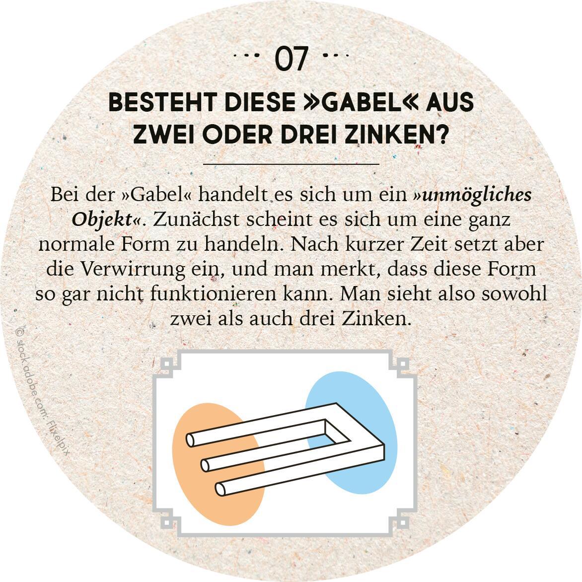 Beispielinhalt (Bild) Adventskalender in der Dose. 24 optische Illusionen