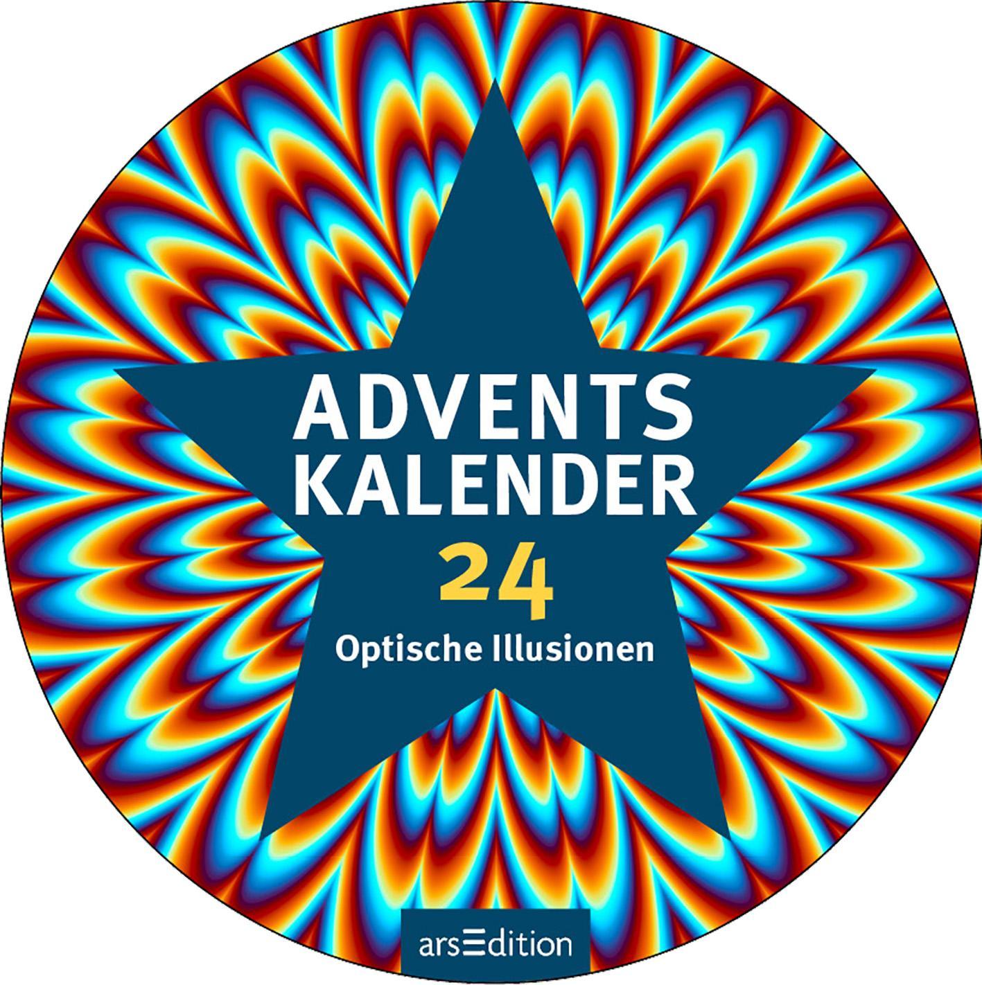 Beispielinhalt (Bild) Adventskalender in der Dose. 24 optische Illusionen