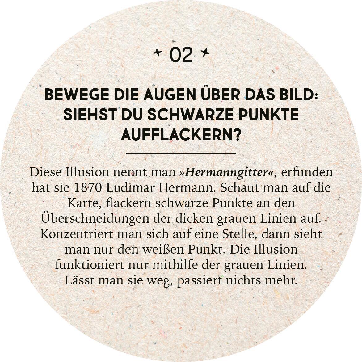 Beispielinhalt (Bild) Adventskalender in der Dose. 24 optische Illusionen