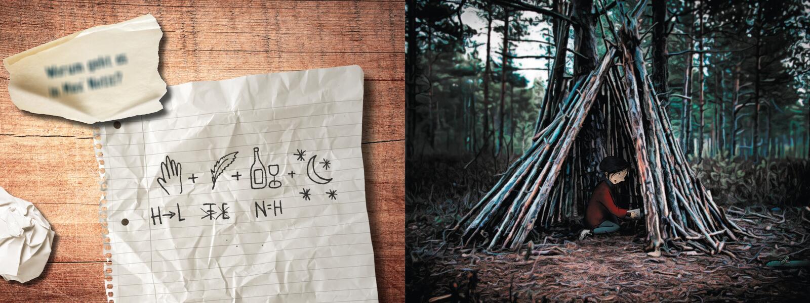 Beispielinhalt (Bild) Escape Room Adventskalender. Die Weihnachtsfalle