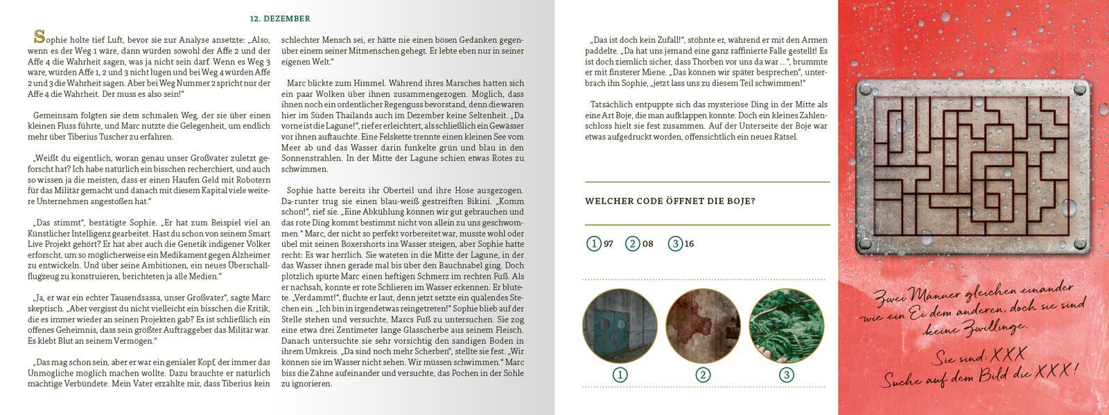 Beispielinhalt (Bild) Escape Room. Die dunkle Insel