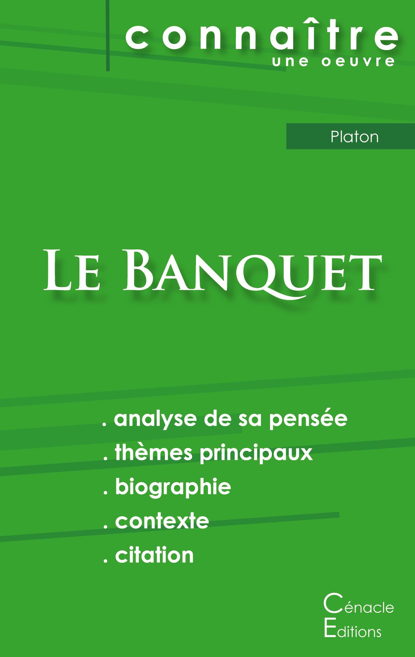 Vorderes Coverbild Fiche de lecture Le Banquet de Platon (analyse littéraire de référence et résumé complet)
