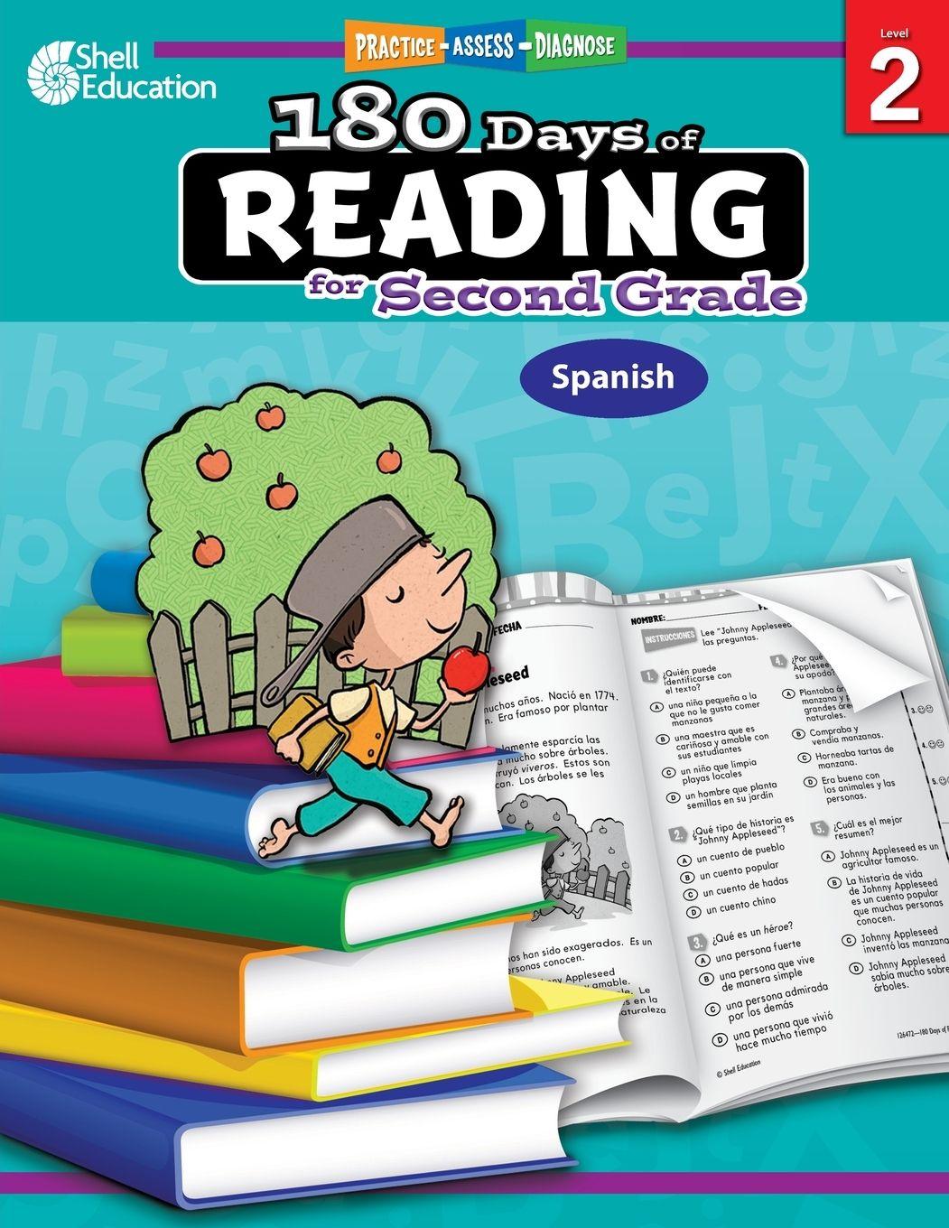 Vorderes Coverbild 180 Days of Reading for Second Grade -  (Spanish)