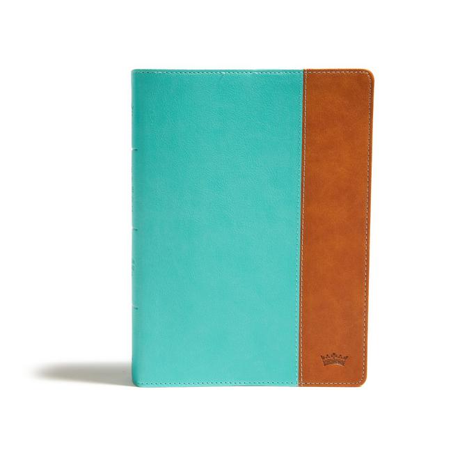 Vorderes Coverbild CSB Tony Evans Study Bible, Teal/Earth Leathertouch, Indexed
