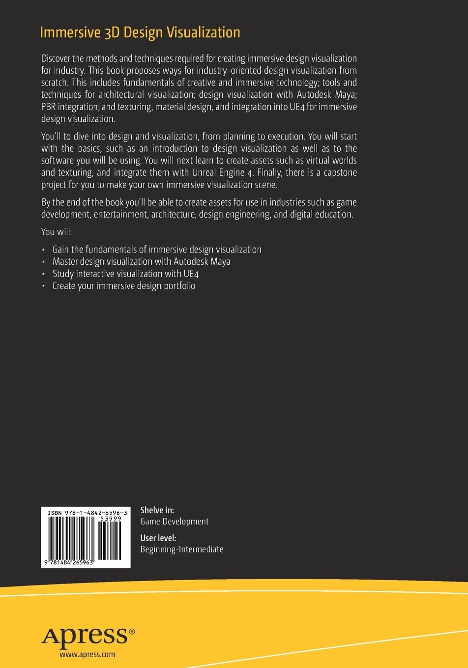 Rückseitencover Immersive 3D Design Visualization