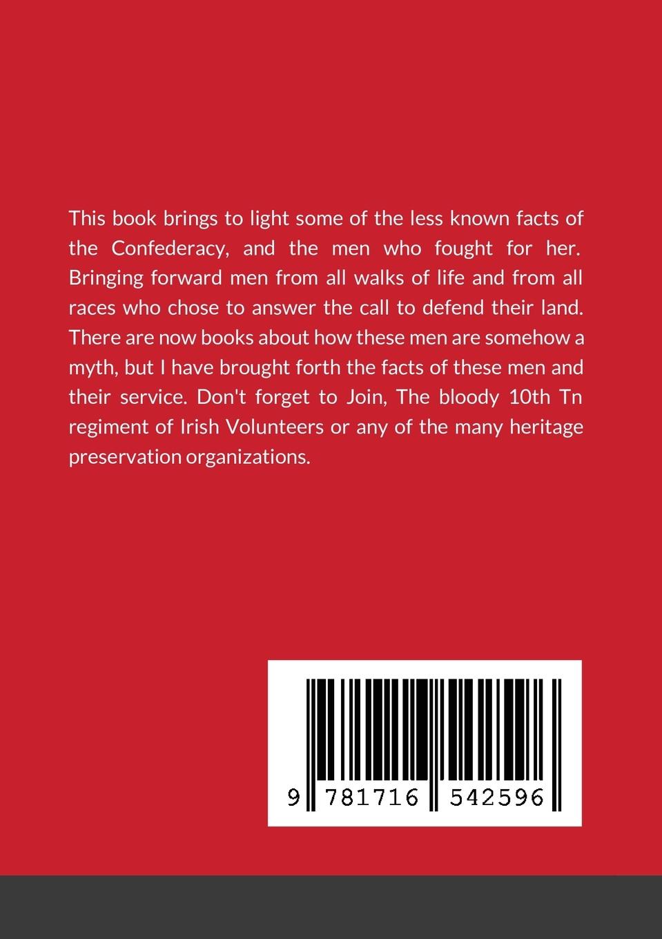 Rückseitencover Little Known facts of the Confederacy and her famous fighting men