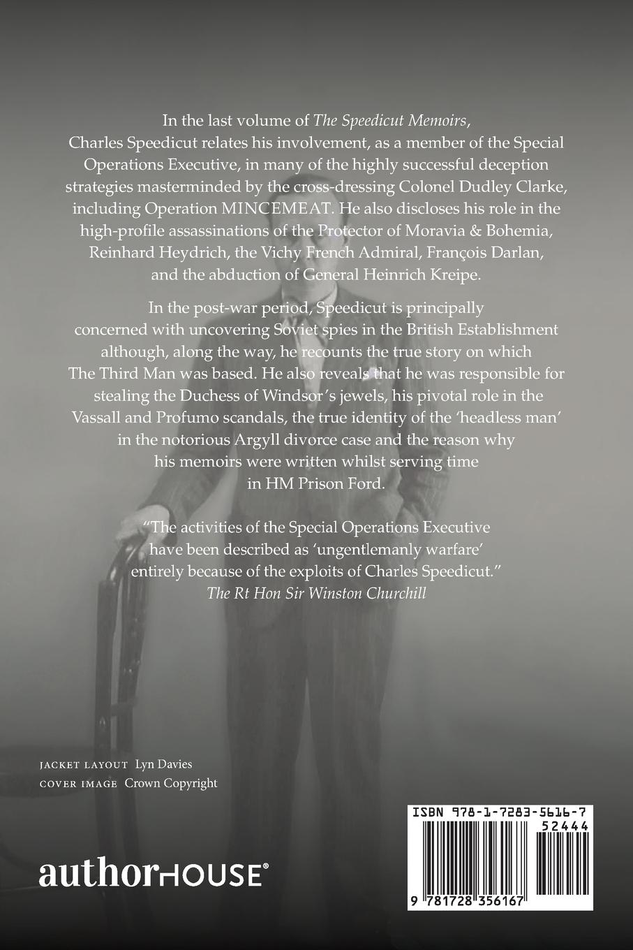 Rückseitencover The Speedicut Memoirs