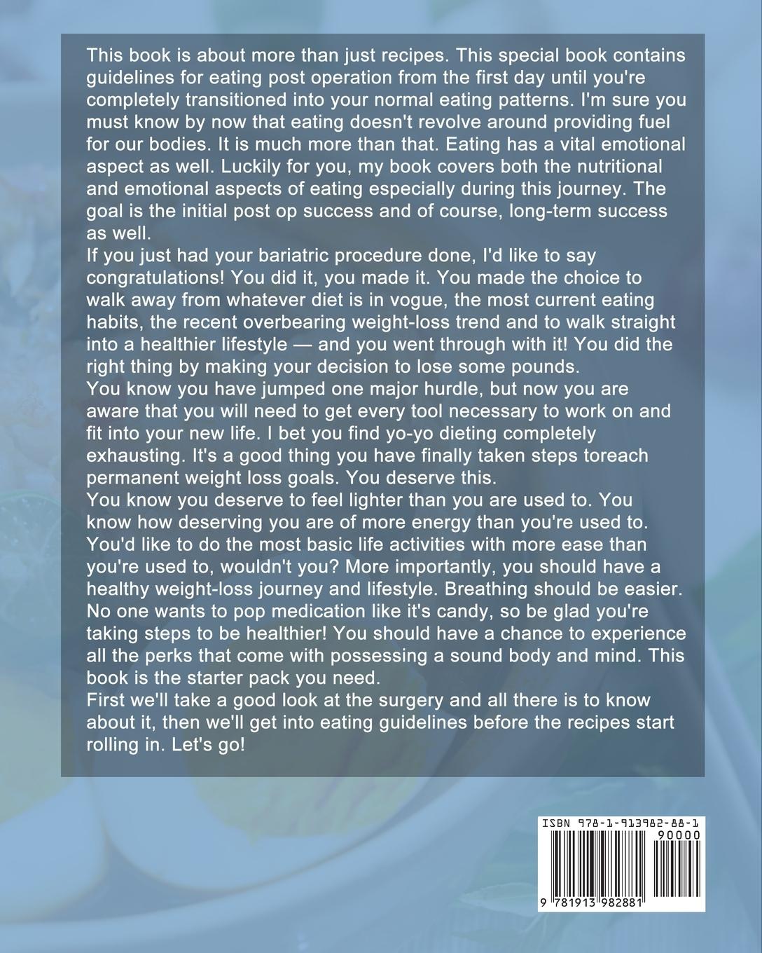 Rückseitencover Gastric Sleeve Bariatric Cookbook