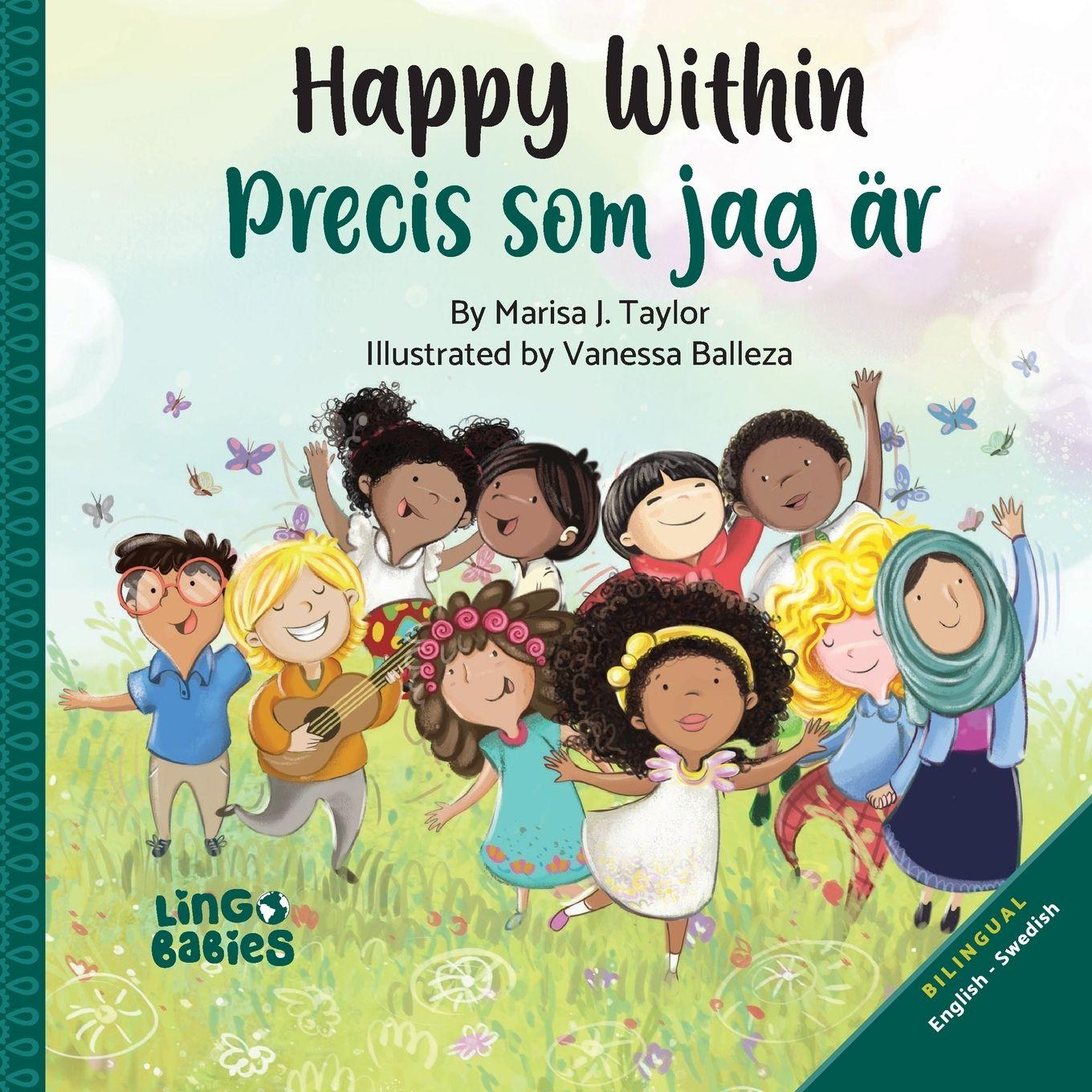 Vorderes Coverbild Happy within / Precis som jag är (Bilingual Children's book English Swedish)