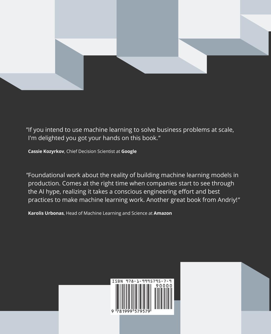 Rückseitencover Machine Learning Engineering