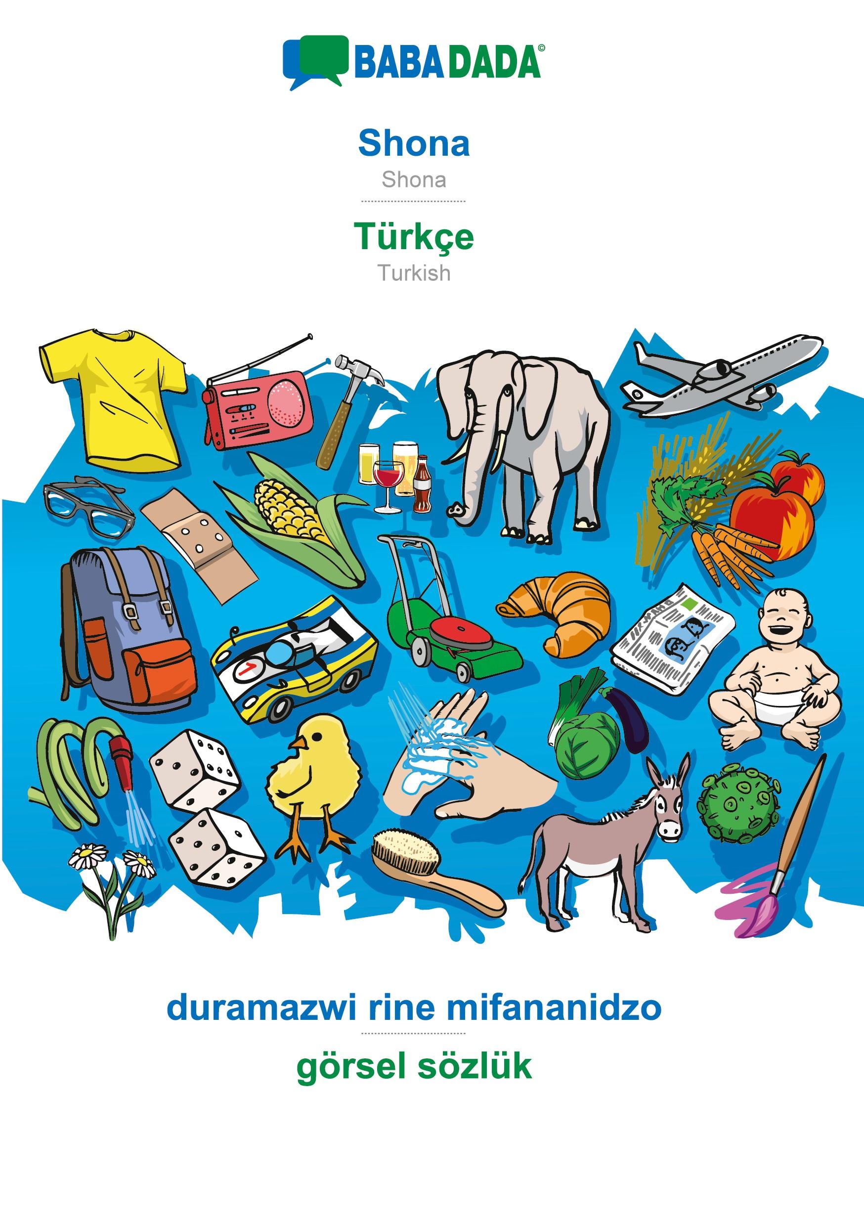 Vorderes Coverbild Shona - Türkçe, duramazwi rine mifananidzo, BW