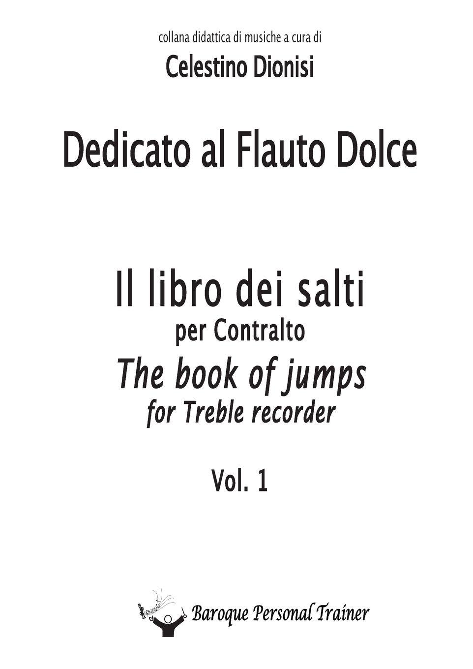 Vorderes Coverbild Dedicato al Flauto Dolce - I salti per Contralto Vol. 1