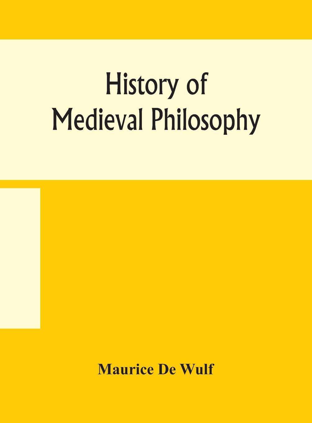 Vorderes Coverbild History of medieval philosophy