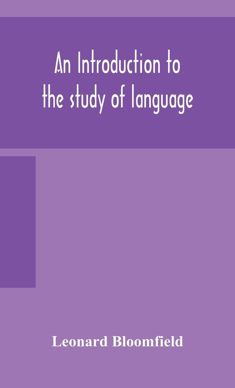 Vorderes Coverbild An introduction to the study of language