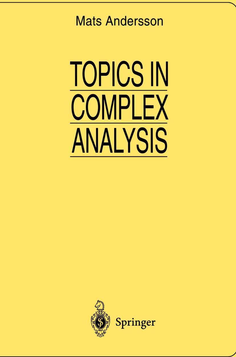 Vorderes Coverbild Topics in Complex Analysis