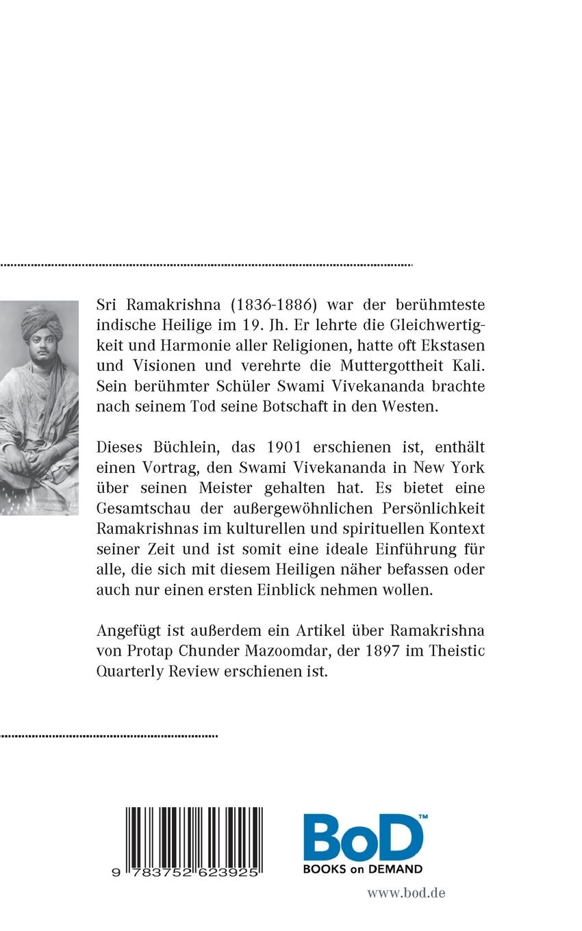 Rückseitencover Ramakrishna: Mein Meister