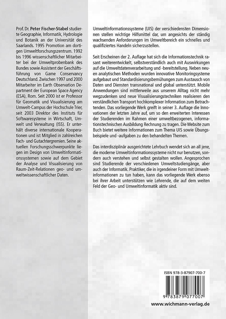 Rückseitencover Umweltinformationssysteme