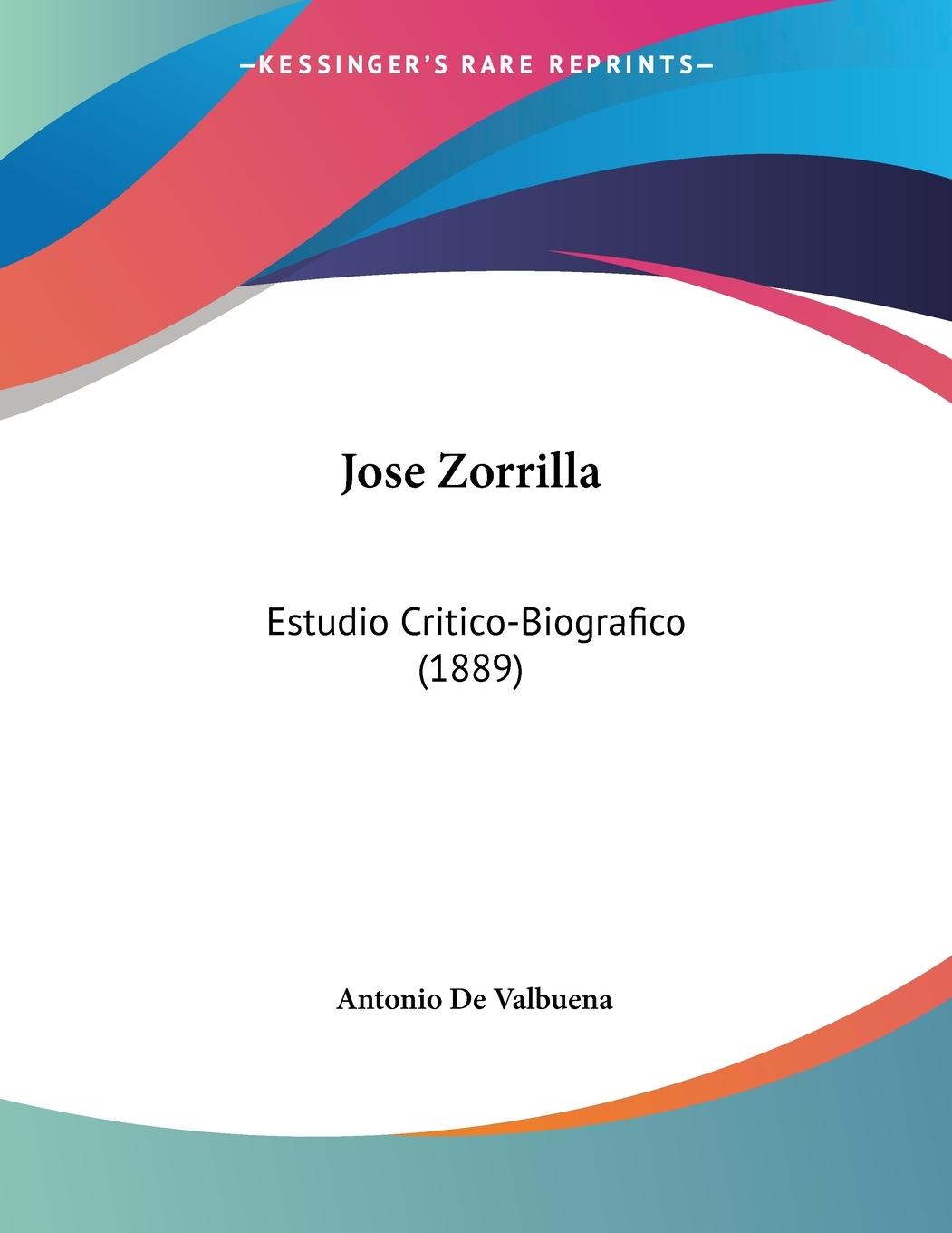 Vorderes Coverbild Jose Zorrilla