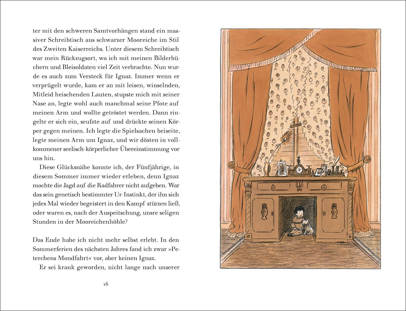 Beispielinhalt (Bild) Ignaz, die gelbe Dogge und die Höllenhunde