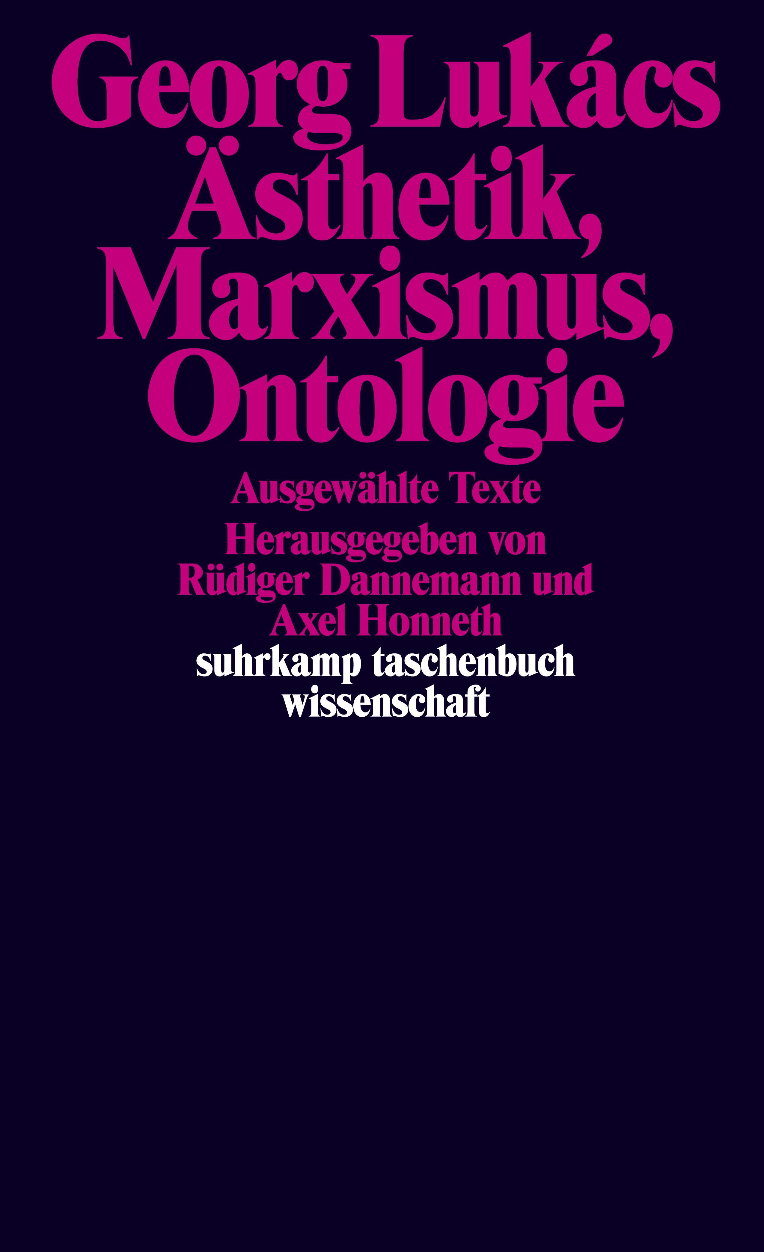 Vorderes Coverbild Ästhetik, Marxismus, Ontologie