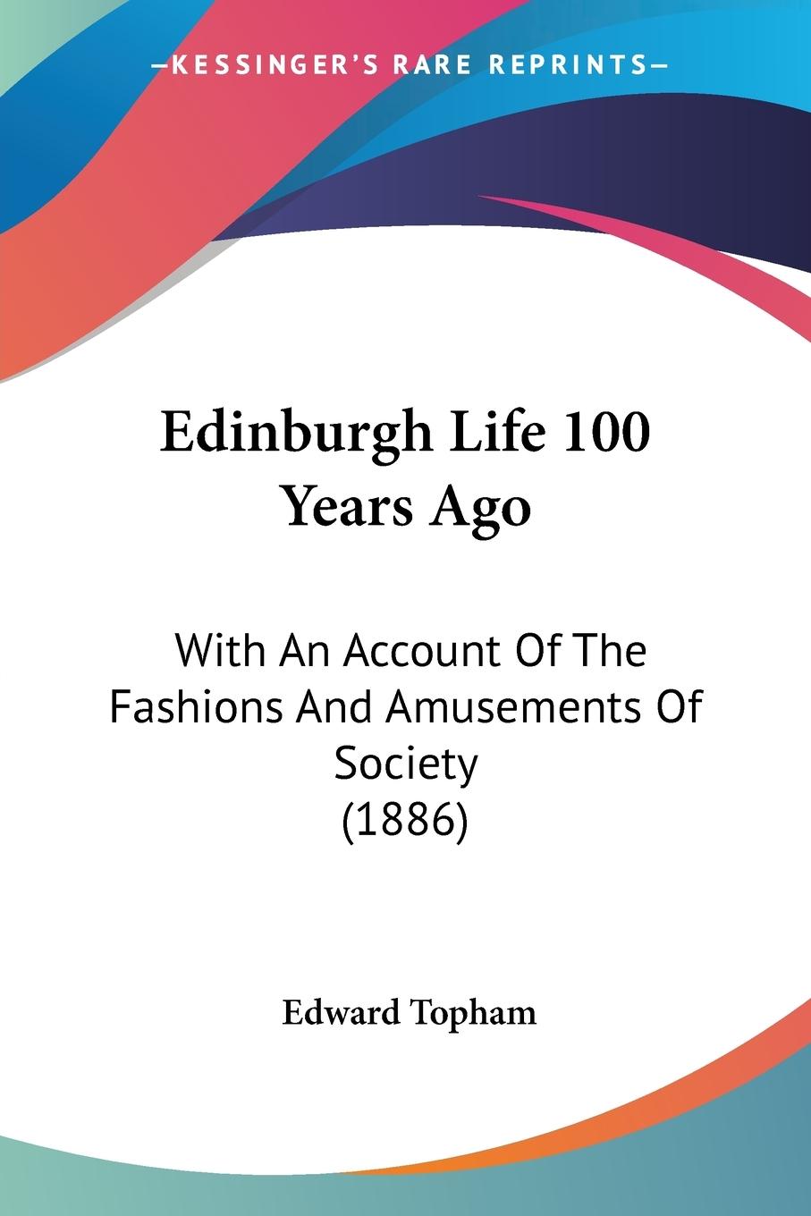 Vorderes Coverbild Edinburgh Life 100 Years Ago