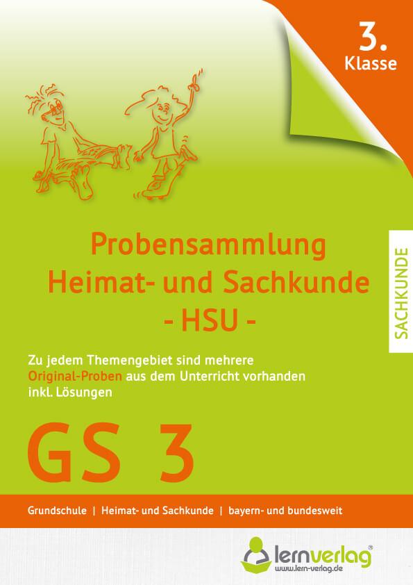 Vorderes Coverbild Probensammlung 3. Klasse Grundschule Heimat- und Sachkunde
