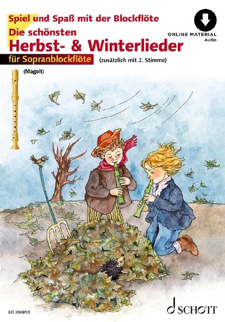 Vorderes Coverbild Die schönsten Herbst- und Winterlieder + Online Material